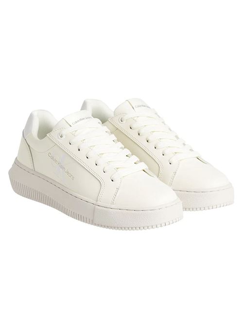 CALVIN KLEIN Leather Sneakers Woman CALVIN KLEIN | YW0YW008230GG